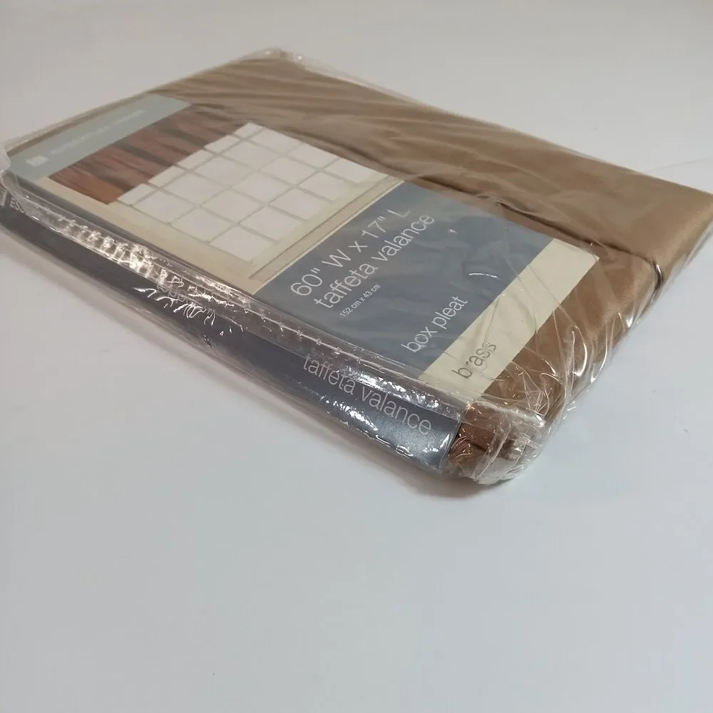 Essential Home Box Pleat Taffeta Valance 60